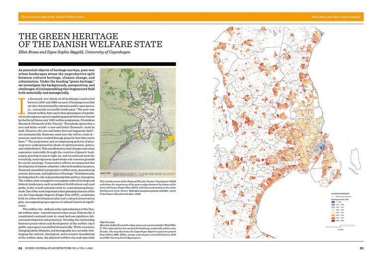 Spread from Nordic Journal of Architecture